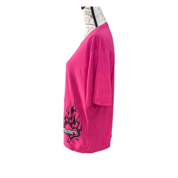 Mustang Week Myrtle Beach Women's Missy Fit Logo Graphic T-shirt Fuchsia XXL - Picture 3 of 8